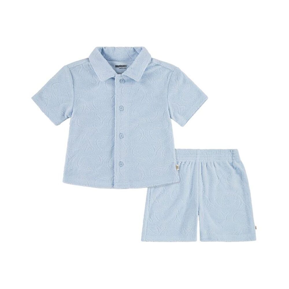 Huggies  2Pc Shirt & Short Set, Blue